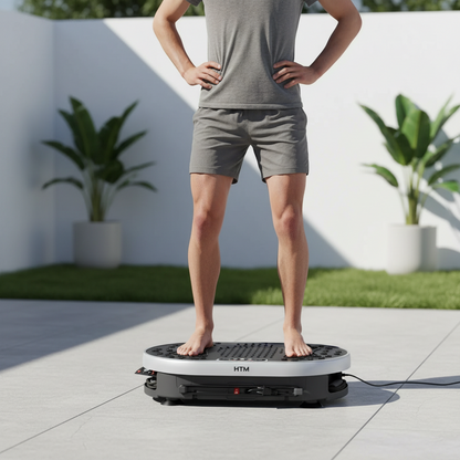 Vibration Plate Exercise Machine With 120 Speed Levels 9 Preset Programs For Home Fitness Fat Burning And Muscle Toning