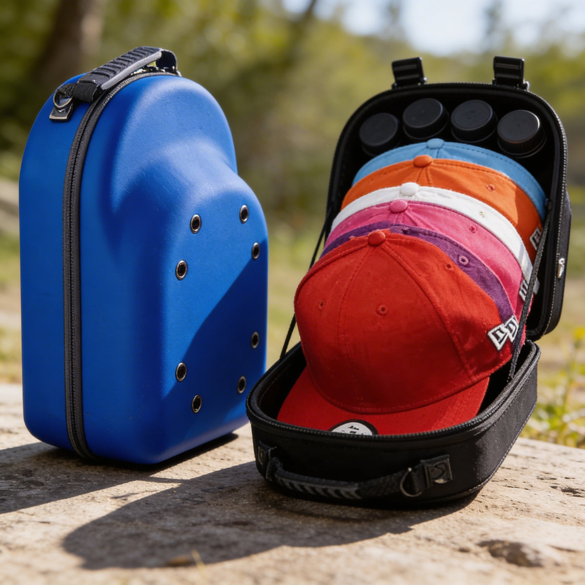 Portable Outdoor Travel Hat Carrier Case Hard Shell Storage Box For Baseball Caps Carrying Bag