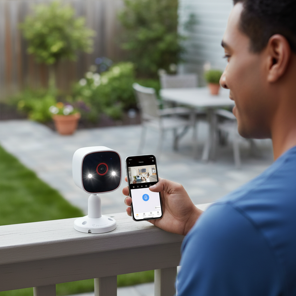 WiFi Indoor Outdoor Security Cameras Color Night Vision IP66 Waterproof Pet Dog Cat Baby Monitor 2K HD Wireless