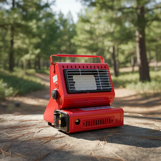 Portable Butane Heater Camping Emergency Gas Heater with Ignition and Carry Handle