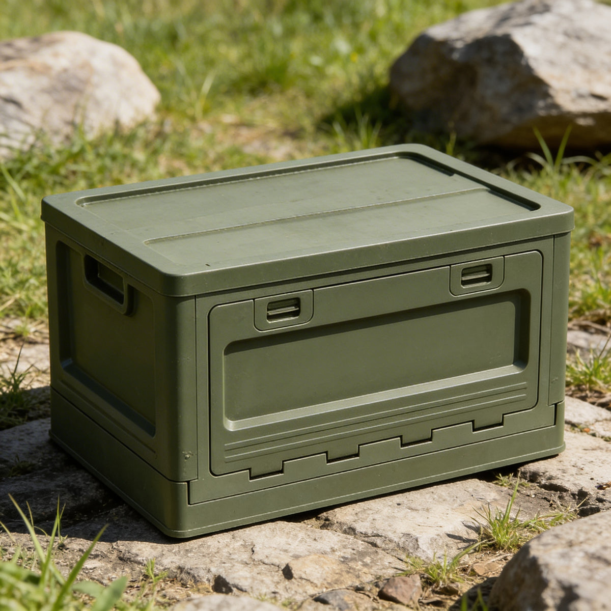 Outdoor Camping Folding Storage Box For Bedroom And Car Mounted Plastic Storage Cabinet For Clothes And Toys