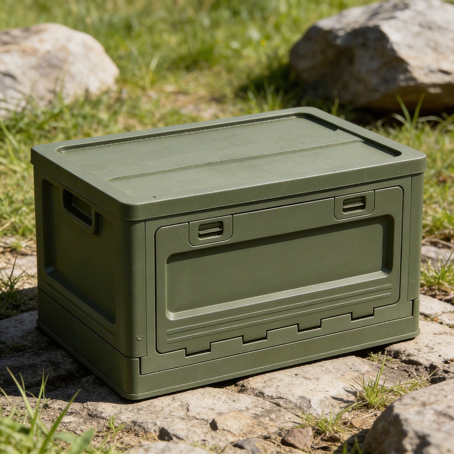 Outdoor Camping Folding Storage Box For Bedroom And Car Mounted Plastic Storage Cabinet For Clothes And Toys