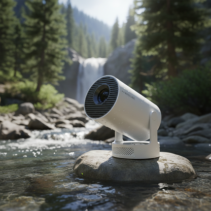 Outdoor Projector Portable Mini LED Projector 290 ANSI 720P HD WiFi Bluetooth Android System