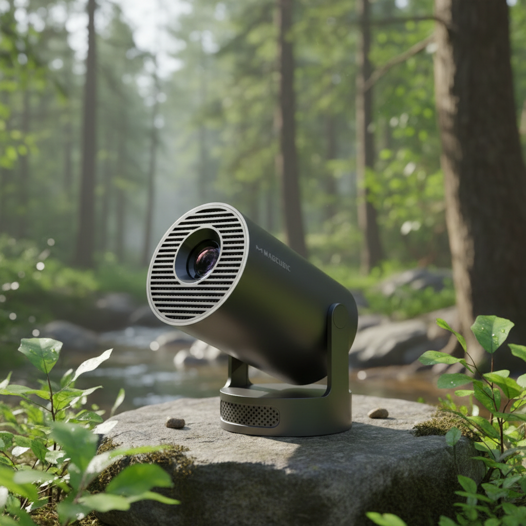 Outdoor Projector Portable Mini LED Projector 290 ANSI 720P HD WiFi Bluetooth Android System