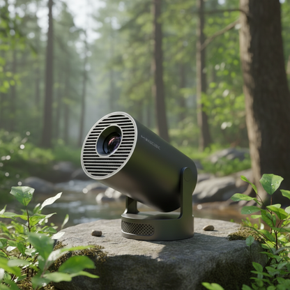 Outdoor Projector Portable Mini LED Projector 290 ANSI 720P HD WiFi Bluetooth Android System