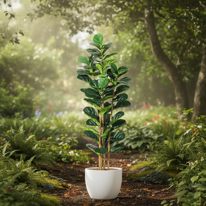 Outdoor Artificial Plant Decorative Artificial Tree Floor Standing Polyester Display Plant