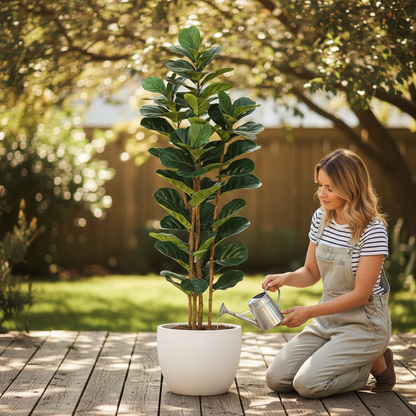 Outdoor Artificial Plant Decorative Artificial Tree Floor Standing Polyester Display Plant