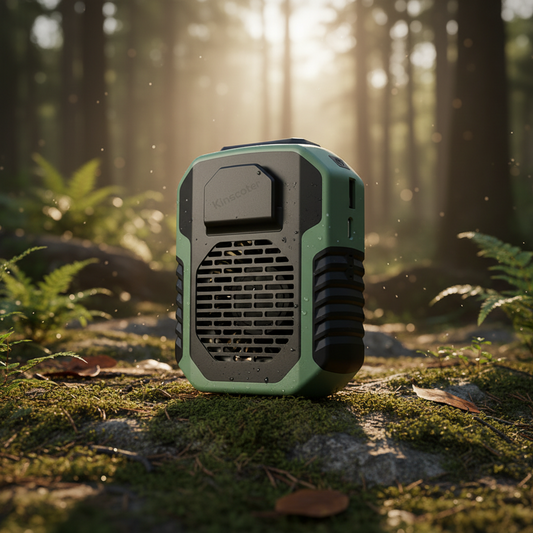 Portable Camping Fan Rechargeable Mini Tent Fan with 3 Speeds Power Bank and Hanging Hook