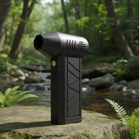 Cordless Air Duster Portable Turbo Air Blower with LED Light Rechargeable 3 Speed Cleaner