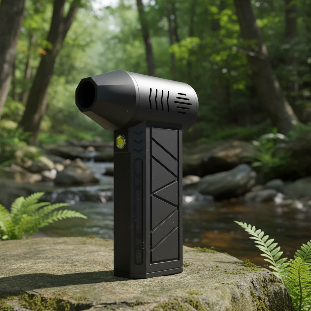 Cordless Air Duster Portable Turbo Air Blower with LED Light Rechargeable 3 Speed Cleaner