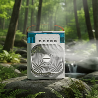 Air Cooler Fan Portable Cooling Fan with Mist 3 in 1 Personal Air Cooler Fan Evaporative Cooling Portable for Office Home Use