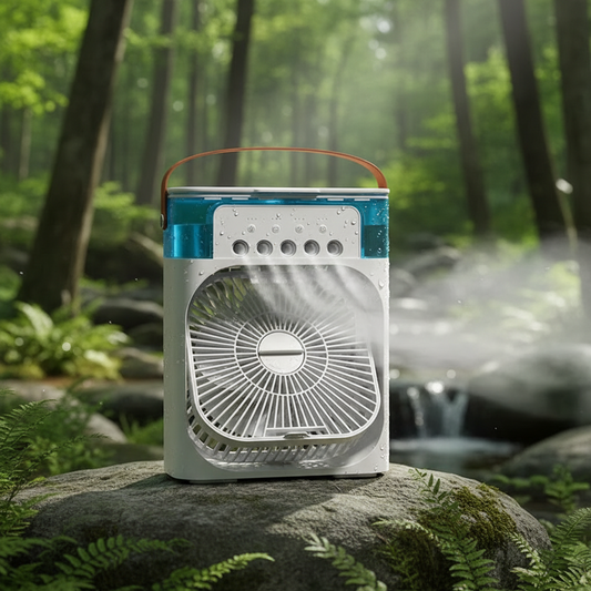 Air Cooler Fan Portable Cooling Fan with Mist 3 in 1 Personal Air Cooler Fan Evaporative Cooling Portable for Office Home Use