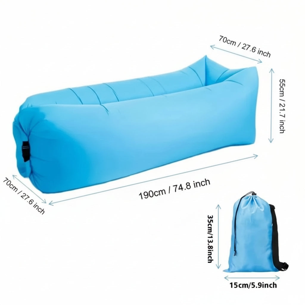 Inflatable Air Bed Mattress Portable Sleeping Pad for Camping Inflatable Mattresses and Air Beds Outdoor Lounger Sofa
